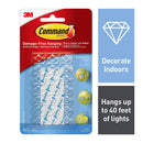 3M Command 17026CLR Clear Decorating Clips 20 Pack - UK BUSINESS SUPPLIES