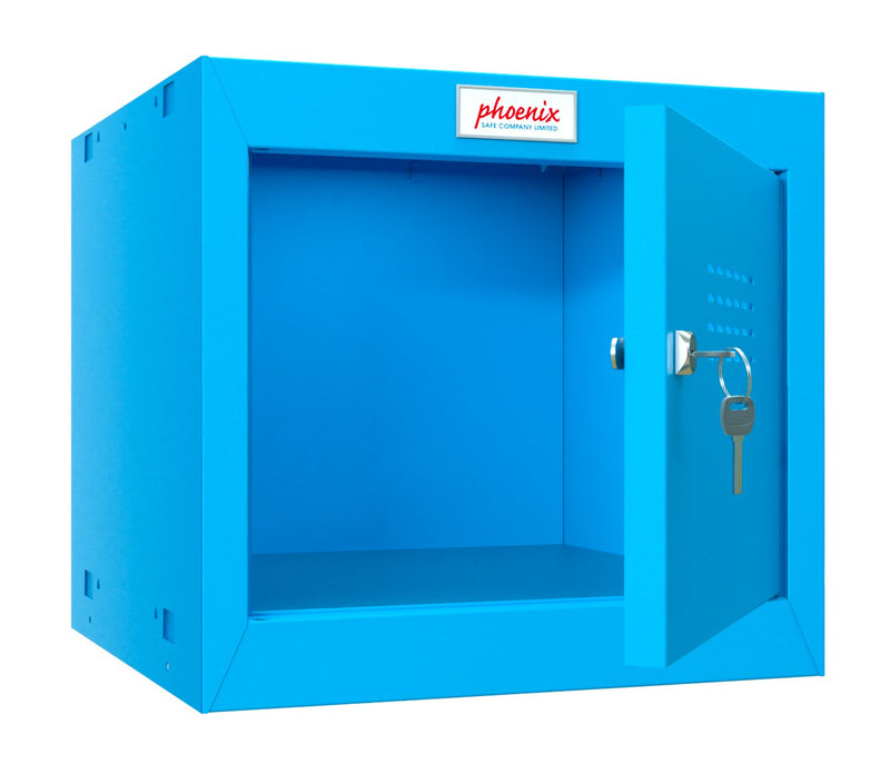 Phoenix CL Series Size 1 Cube Locker in Blue with Key Lock CL0344BBK - UK BUSINESS SUPPLIES