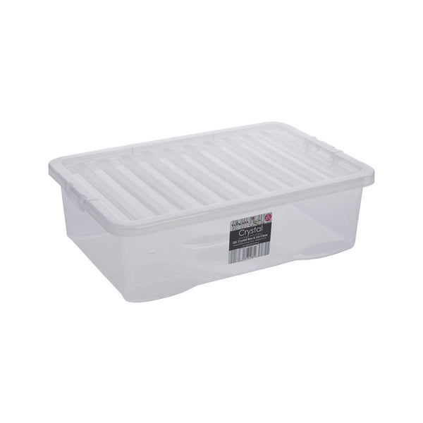 Wham Crystal Clear Plastic Storage Box 32 Litre - UK BUSINESS SUPPLIES