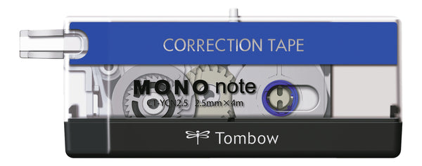 Tombow MONO Note Correction Tape Roller 2.5mmx4m White - CT-YCN2.5-B - UK BUSINESS SUPPLIES