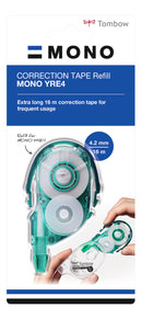 Tombow MONO YRE4 Correction Tape Roller Refill for YXE4 4.2mmx16m White - CT-YRE4 - UK BUSINESS SUPPLIES