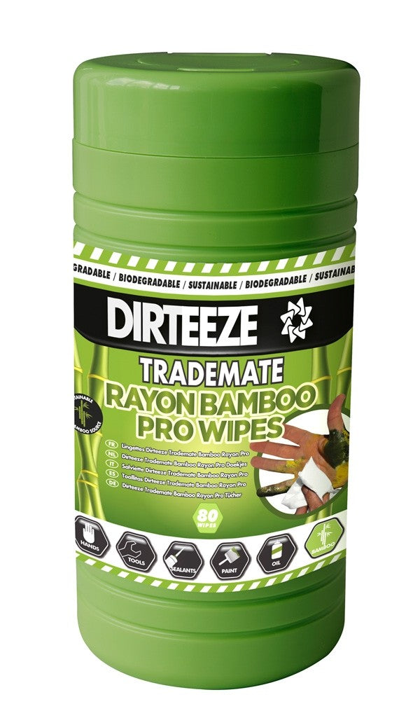 Dirteeze Trademate Rayon Bamboo Pro Wipes 80's - UK BUSINESS SUPPLIES