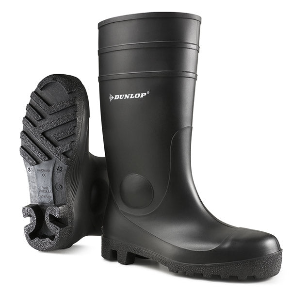 Dunlop Protomaster Safety Wellington Boots Black {All Sizes} - UK BUSINESS SUPPLIES
