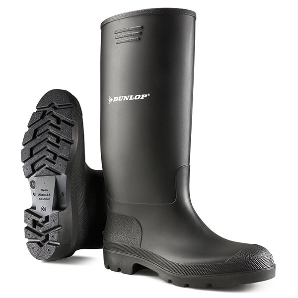 Dunlop FESTIVALS Standard Wellies in Black 100% Waterproof {Pricemastor Range} {All Sizes} - UK BUSINESS SUPPLIES