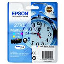 Epson Alarm Clock 27XL DURABrite Ultra Multipack Ink Cartridge (Cyan/Magenta/Yellow) Blister - UK BUSINESS SUPPLIES