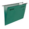 Leitz Ultimate Clenched Bar Foolscap Suspension File Card 15mm V Base Green (Pack 50) 17440055 - UK BUSINESS SUPPLIES
