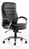 Rocky Executive Chair Black Leather High Back EX000061 - UK BUSINESS SUPPLIES