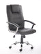 Thrift Executive Chair Black Soft Bonded Leather EX000163 - UK BUSINESS SUPPLIES