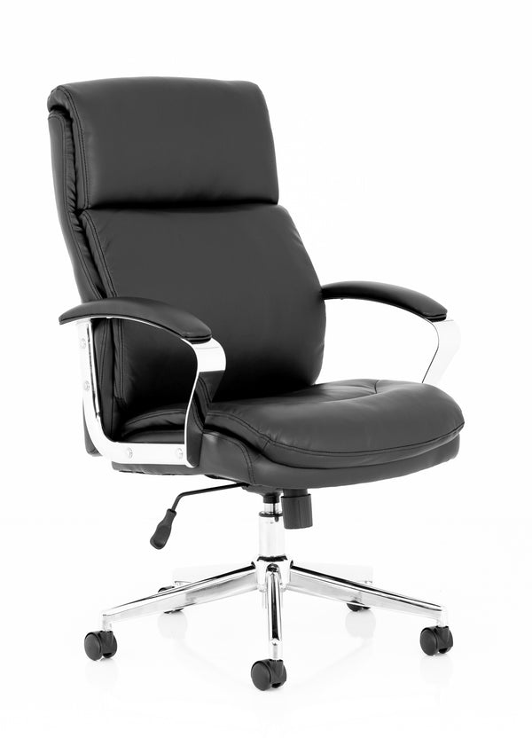 Tunis Executive Chair Soft Bonded Leather Black EX000210 - UK BUSINESS SUPPLIES