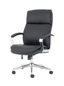 Tunis Executive Chair Soft Bonded Leather Black EX000210 - UK BUSINESS SUPPLIES