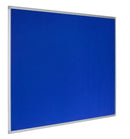 Bi-Office Earth-It Blue Felt Noticeboard Aluminium Frame 900x600mm - FA0343790 - UK BUSINESS SUPPLIES