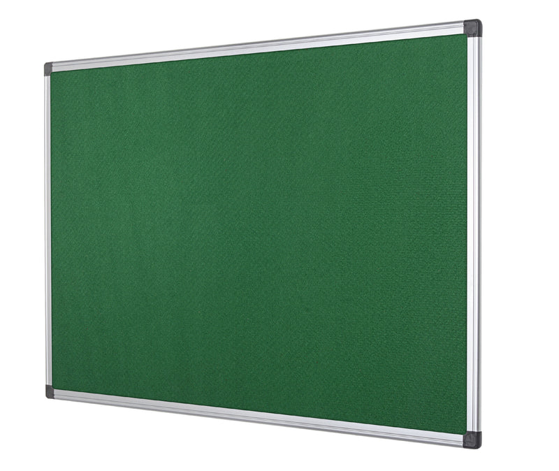 Bi-Office Maya Green Felt Noticeboard Aluminium Frame 1200x900mm - FA0544170 - UK BUSINESS SUPPLIES