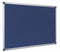 Bi-Office Maya Blue Felt Noticeboard Double Sided Aluminium Frame 900x900mm - FA4143750 - UK BUSINESS SUPPLIES