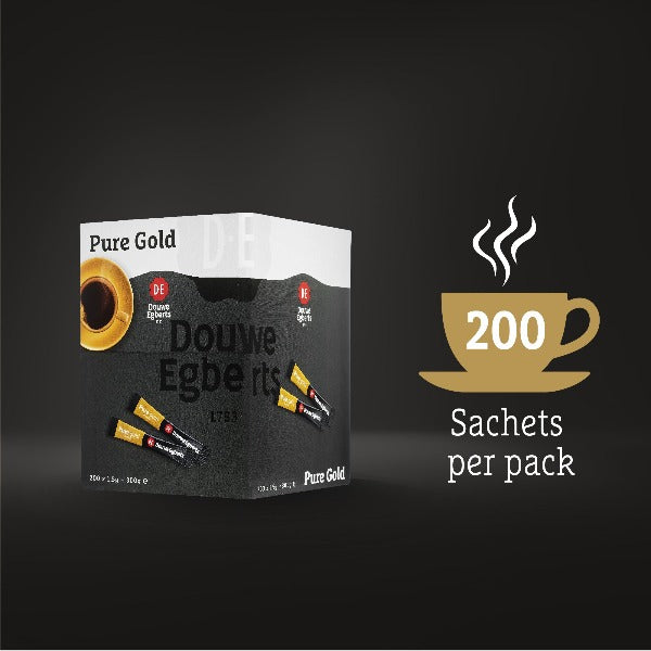 Douwe Egberts Pure Gold Instant Coffee Box of 200 Sticks - UK BUSINESS SUPPLIES