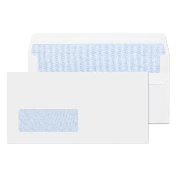 ValueX Wallet Envelope DL Self Seal Window 80gsm White (Pack 1000) - FL2884 - UK BUSINESS SUPPLIES