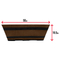 Fixtures Barrel Design Light Brown Trough 50cm x 25.5cm x 19.5cm - UK BUSINESS SUPPLIES