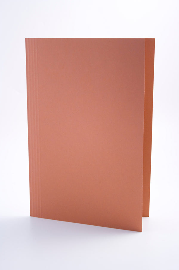 Guildhall Square Cut Folder Manilla Foolscap 250gsm Orange (Pack 100) - FS250-ORGZ - UK BUSINESS SUPPLIES