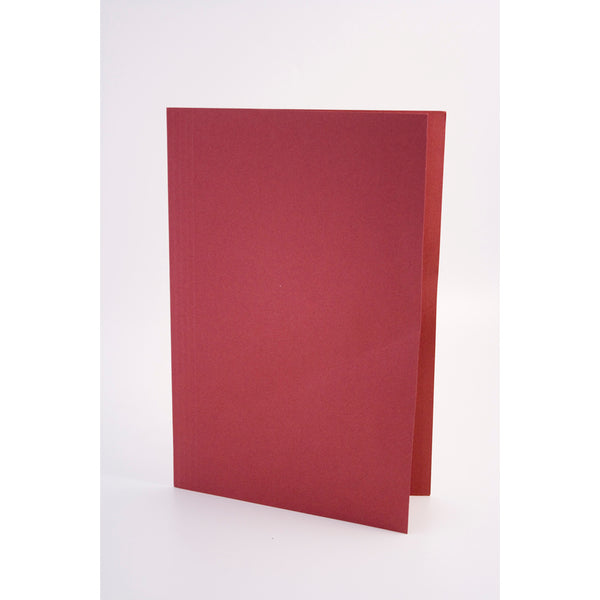 Guildhall Square Cut Folders Manilla Foolscap 315gsm Red (Pack 100) - FS315-REDZ - UK BUSINESS SUPPLIES