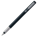 Parker Vector Fountain Pen Black/Stainless Steel Barrel Blue Ink - S0881041 - UK BUSINESS SUPPLIES