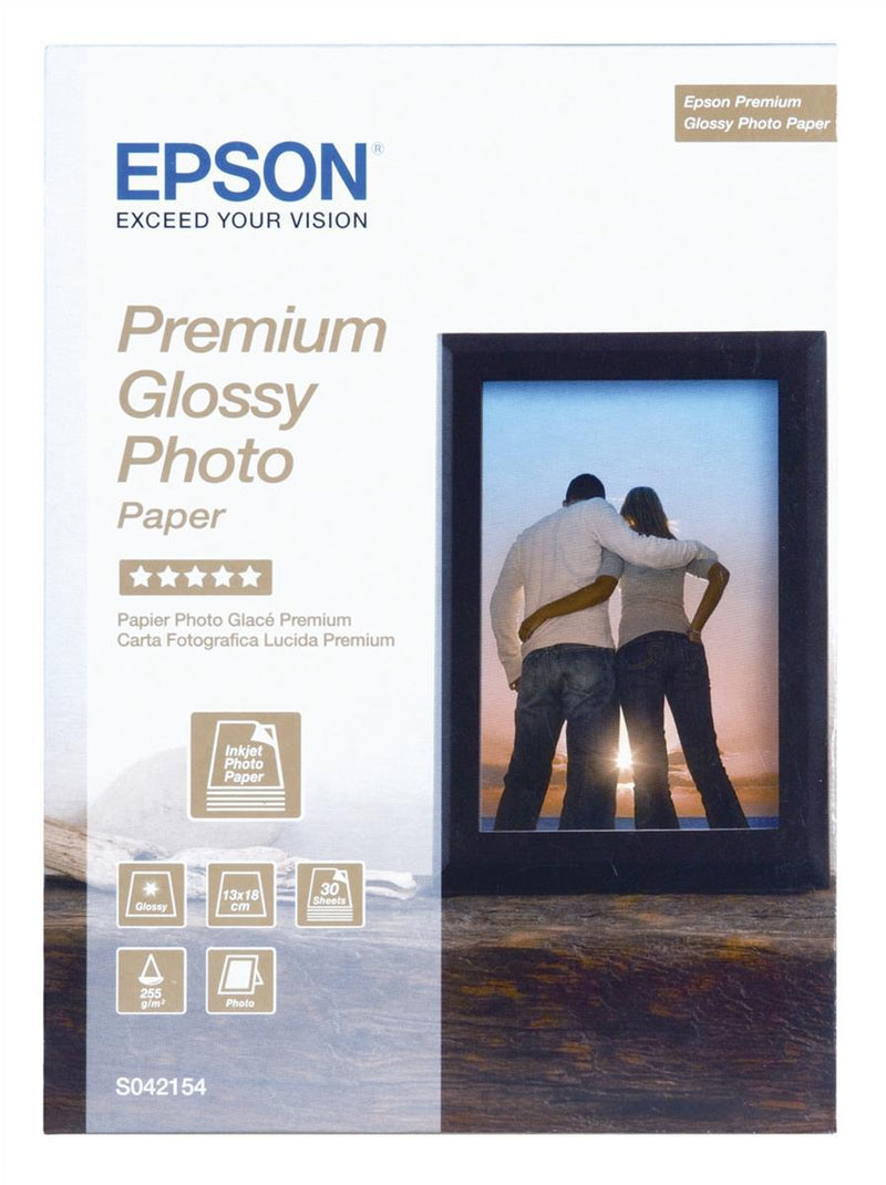 Epson Glossy Photo 13 x 18cm 30 Sheets - C13S042154 - UK BUSINESS SUPPLIES