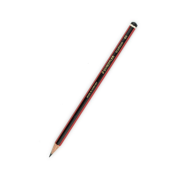 Staedtler 110 Tradition 4H Pencil Red/Black Barrel (Pack 12) - 110-4H - UK BUSINESS SUPPLIES