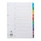 Concord Classic Index 1-10 A4 180gsm Board White with Coloured Mylar Tabs 00401/CS4 - UK BUSINESS SUPPLIES