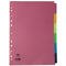 Concord Divider 6 Part A4 160gsm Board Bright Assorted Colours - 50799 - UK BUSINESS SUPPLIES