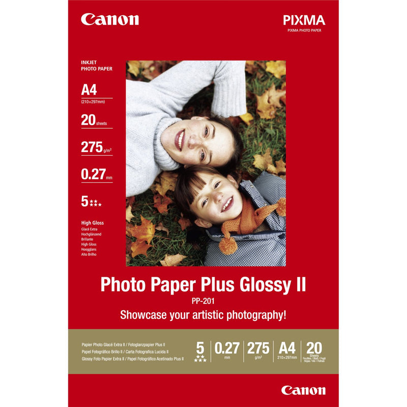 Canon PP-201 Glossy Photo Paper A4 20 Sheets - 2311B019 - UK BUSINESS SUPPLIES