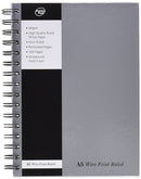Pukka Pad A5 Wirebound Hard Cover Notebook Ruled 160 Pages Silver (Pack 5) - WRULA5 - UK BUSINESS SUPPLIES