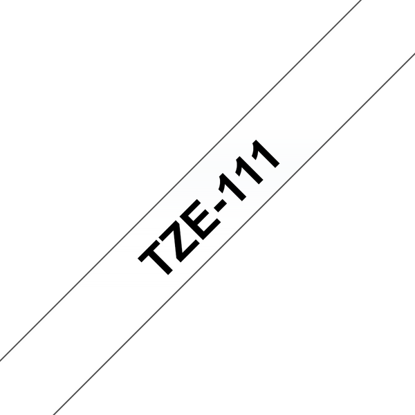 Brother Black On Clear Label Tape 6mm x 8m - TZE111 - UK BUSINESS SUPPLIES