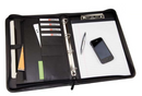 Monolith A4 Conference Folder and Pad Clip Leather Look Black 2926 - UK BUSINESS SUPPLIES