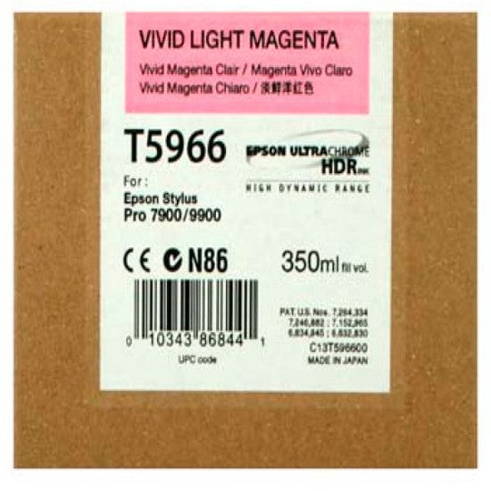 Epson T5966 Vivid Light Magenta Ink 350ml - C13T596600 - UK BUSINESS SUPPLIES