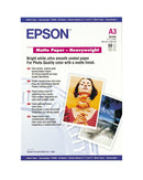 Epson A3 Matte Heavyweight Paper 50 Sheets - C13S041261 - UK BUSINESS SUPPLIES