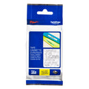 Brother White On Clear Gloss PTouch Ribbon 12mm x 8m - TZE135 - UK BUSINESS SUPPLIES