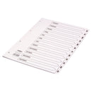 Concord Classic Index Jan-Dec A4 180gsm White Board with Clear Mylar Tabs 02201/CS22 - UK BUSINESS SUPPLIES