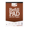 Silvine A4 Refill Pad Ruled 160 Pages Brown (Pack 6) - A4RPF - UK BUSINESS SUPPLIES