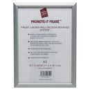 Photo Album Co Poster/Photo Snap Frame A3 Aluminium Frame Plastic Front Silver - PAPFA3B - UK BUSINESS SUPPLIES