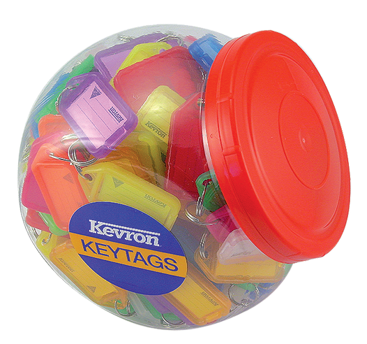 Kevron Key Tags Plastic Assorted Colours (Pack 150) ID5AC150Z - UK BUSINESS SUPPLIES