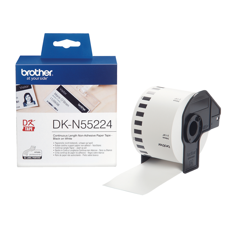 Brother Continuous Non Adhesive Paper Roll 54mm x 30m - DKN55224 - UK BUSINESS SUPPLIES