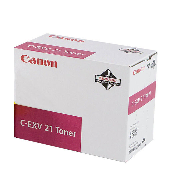 Canon EXV21M Magenta Standard Capacity Toner Cartridge 14k pages - 0454B002 - UK BUSINESS SUPPLIES