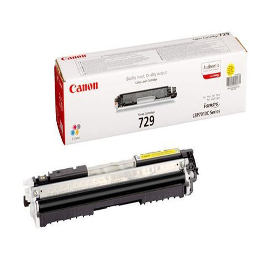 Canon 729Y Yellow Standard Capacity Toner Cartridge 1k pages - 4367B002 - UK BUSINESS SUPPLIES