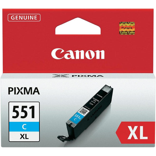 Canon CLI551XLC Cyan High Yield Ink Cartridge 11ml - 6444B001 - UK BUSINESS SUPPLIES