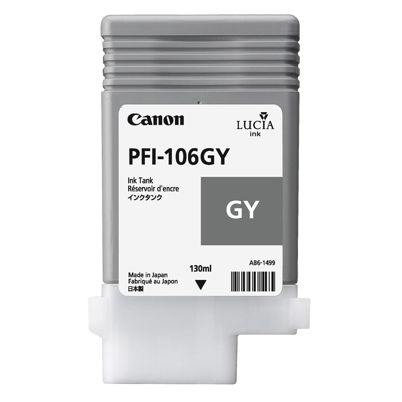 Canon PFI106GY Grey Standard Capacity Ink Cartridge 130ml - 6630B001 - UK BUSINESS SUPPLIES