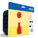 Brother Black Cyan Magenta Yellow Ink Cartridge Multipack 7ml + 3 x 4ml (Pack 4) - LC121VALBP - UK BUSINESS SUPPLIES