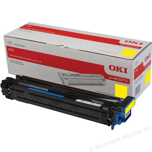 OKI Yellow Drum Unit 40K pages - 45103713 - UK BUSINESS SUPPLIES