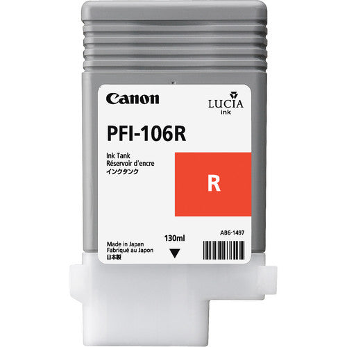 Canon PFI106R Red Standard Capacity Ink Cartridge 130ml - 6627B001 - UK BUSINESS SUPPLIES