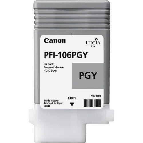 Canon PFI106PGY Photo Grey Standard Capacity Ink Cartridge 130ml - 6631B001 - UK BUSINESS SUPPLIES