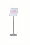 Twinco Agenda Literature Display Snap Frame Floor Standing A4 Silver - TW51758 - UK BUSINESS SUPPLIES