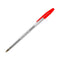 ValueX Ballpoint Pen 1.0mm Tip 0.7mm Line Red (Pack 50) - 886002 - UK BUSINESS SUPPLIES