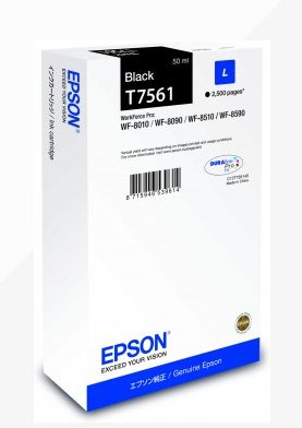 Epson T7561 Black Ink Cartridge 50ml - C13T756140 - UK BUSINESS SUPPLIES